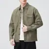 Roupas Masculinas Fengshe / Nova Jaqueta Masculina Retrô Japonesa de Trabalho com Retalhos Solta Casual Estilo Americano para Primavera e Outono