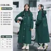 Impermeable para Adultos, Poncho de Lluvia Eva para Senderismo, Protección Total contra Tormentas, Estilo Largo Engrosado, Todo en Uno para Ciclismo al Aire Libre