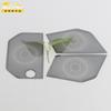 Adecuado para Toyota 23 Tantu cubierta de bocina del panel frontal de tres piezas lentejuela caja de sonido pegatinas para coche accesorios para coche