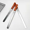 Cuchillo para Cortar Pan de Acero Inoxidable con Mango de Madera Personalizado, Cuchillo Serrado Grueso para Rebanar Tostadas, Cuchillo Serrado, Cuchillo Fino Serrado para Hornear Pasteles, En Stock