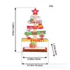 Adornos de Árbol de Navidad de Madera para Escritorio, Muñeco de Nieve, Anciano, Decoraciones Navideñas, Adornos de Hombre de Jengibre