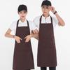 Avental impressão de logotipo loja de milk tea de frutas supermercado restaurante de hot pot serviço de catering roupa de trabalho cintura