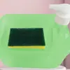 Dispensador de detergente tipo prensa para cocina con almacenamiento para esponja, dispensador de jabón integrado, directo de fábrica, se puede personalizar y vender al por mayor