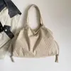 2026 Bolso de Mano de Pana de Gran Capacidad Estilo Nuevo para Estudiantes Universitarios, para la Clase, para Ir al Trabajo, Bolso de Hombro Versátil