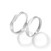 Anillo Mobius Original Pie Plata 999 Anillo de Pareja para Hombre y Mujer Lujo Ligero Sensación de Alta Gama 520 Nudo Gemelo Anillo de Pareja