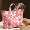Plataforma independiente Temu nueva bolsa de mano transfronteriza impermeable PVC+lienzo para el trabajo portátil bolso de hombro bolsa de mano