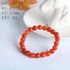 Pulsera de Ágata Escama de Dragón Pulsera de Ágata Roja Natural Venta al por Mayor Joyería de Verano Estilo Étnico Mismo Estilo Douyin Xiaohongshu