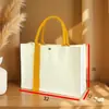 Bolsa Tote Estéreo de Lona Personalizada com Logo Bolsa Transversal de Lona Personalizada com Fita para Promoção Corporativa