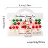 Accesorios Transfronterizos Navideños Europeos y Americanos Santa Claus Tejido Colorido Navideño Árbol de Navidad Pulsera de Arcilla Polimérica Set Navideño