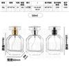 Frasco de perfume de vidrio con rosca embotellado spray continuo transparente 30ml 50ml 100ml frasco de perfume de piña