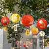 Decoração de Lanterna do Festival do Meio do Outono Cartão de Sino Pingente Layout de Ponto Turístico Decoração Suspensa para Pousada Decoração de Feriado para Shopping