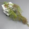 Planta Verde Artificial Transfronteriza Hierba Espárrago de Tallo Largo para Decoración de Bodas, Colgante de Pared Césped Artificial Espárrago Falso, Accesorios de Fotografía al por Mayor