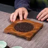 Almohadilla Creativa para Tetera de Nogal para el Hogar, Soporte para Olla, Tapete para Taza, Tapete para Té, Accesorios para Juego de Té Kung Fu para Ceremonia del Té