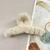 Oufei Le versão coreana do grande clipe de pelúcia de vison outono e inverno parte de trás da cabeça cabelo de coelho clipe de tubarão grampo de cabelo acessórios de cabelo atacado