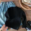 Suéter Infantil Bangcheng 2026 Outono Nova Chegada Gola Alta Meio-Gola Costurada Camada Base para Meninos Roupa Íntima de Malha Elástica para Bebê