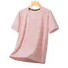 40190kg Camiseta de secado rápido para hombre y mujer, fina de verano, corte holgado, talla grande, camiseta con estampado de camuflaje, top deportivo fresco de manga corta