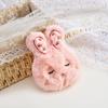 Coelho bonito bordado boneca de algodão feito à mão DIY hairpin material acessórios de vestuário broche de pelúcia chave pingente