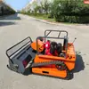 Cortador de Grama a Diesel Controlado Remotamente, Cortador de Grama Todo-o-Terreno com Esteiras, Máquina de Capinar e Revolver o Solo de Alta Potência para Pomares e Jardins