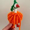 Tejido a Mano Transfronterizo Mini Ganso de Escritorio Americano Atmósfera de Fiesta Navideña Ropa para Mascotas Comercio Exterior de Amazon