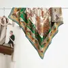 Moda Outono e Inverno Novo Lenço Quadrado Grande de Seda e Lã Dupla Face Cor Diferente Lenço de Seda e Lã 105 Xale Quente Versátil