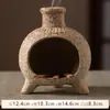 Queimador de Incenso de Cerâmica Cruzado Bandeja Porta Incenso de Madeira Sagrada Porta Palo Santo Bandeja Queimador Bandeja Bandeja Palo Santo Peruano Sagrado