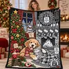 Manta de Franela Polar con Tema Navideño Impresión Digital Suministro Exclusivo Transfronterizo Dropshipping Cubierta de Sofá Manta Siesta de Oficina