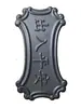 Accesorios de Hierro Forjado Accesorios de Arte de Aluminio Imitación Puerta de Hierro Flores Decorativas Placa Base Cuadrada Soldable Cabeza de Flor para Puerta Flor de Hierro Lámina de Hierro Flor