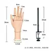 Modelo de Mano para Práctica de Uñas Artificiales, Modelo de Mano de Silicona con Dedos Flexibles, Modelo de Mano Falsa para Usar en Práctica de Uñas