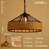 Lustre de Corrente de Ferro Estilo Country Americano Tenda Estilo Industrial Corda de Cânhamo Restaurante Lâmpadas de Barra de Ferro Lustre de Estilo Industrial