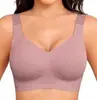 Ropa interior inalámbrica de talla grande para mujer, cobertura total, moldeadora, anti-flacidez, sin costuras, sujetador diario
