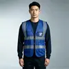 Coletes refletivos para canteiros de obras, projetos de construção chineses, roupas refletivas de segurança, impressão de logotipo personalizado, uniformes de trabalho