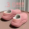 Pantuflas de Algodón Impermeables para Mujer, Nuevo Estilo Otoño/Invierno 2026, Uso en Interiores del Hogar, Antideslizantes, Suela Gruesa, Cubre Talón, Zapatos de Algodón Cálidos, Se Pueden Usar al Aire Libre
