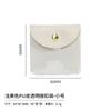 Couro PU suporte transparente anel de impressão bolsa de armazenamento de colar bolsa pulseira de ouro LOGO mudança Bolsa de joias PVC