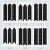 12 tipos de adesivos auxiliares para manicure francesa à base de branco, em formato de arco, em formato de meia-lua, adesivos de posicionamento da linha do sorriso, ferramentas de nail art, produto de sucesso em vendas transfronteiriças