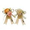 Alfileres de Boutonniere para Padrinos y Damas de Honor, Ramilletes de Boda para el Novio y la Novia, Juego Completo de Arreglos Florales para los Padres, Cinta