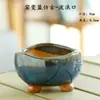 Potes de Flores Suculentas Artesanais Azuis de Forno Simples de Celebridade da Internet Vasos Cerâmicos Artesanato Criativo de Vasos de Flores Pequenas Venda por Atacado