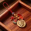 Colgante de Latón Chairman Mao Amuleto Accesorios Infantiles Regalo Lanyard Unisex para Adultos Llavero de Latón Calavera Chairman
