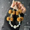 Nova Corrente de Bolinha de Pelúcia para Celular Outono e Inverno Pequena Gota de Água com Fragrância Cristalina Corrente de Pulso para Celular Pingente de Chaveiro Bolsa