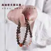 Pulseira de Agarwood de Brunei Duplo Círculo Ágata Vermelha do Sul Feminina Novo Estilo Chinês Pulseira Empilhável com Riqueza de Óleo Natural e Aparência Elegante