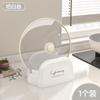 Tampa de panela de mesa estilo creme, suporte para espátula, suporte integrado para fogão de cozinha, suporte para drenagem de utensílios, suporte para colheres e pauzinhos