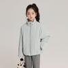 Pudding Haru Chaqueta de Algodón de Estilo Coreano para Niños con Rayas Verticales Perezosas 2025 Otoño e Invierno Nuevo Abrigo Versátil Adelgazante para Niñas