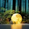 Lámpara de Luna para Patio Exterior Lámpara Solar para Patio Césped Lámpara Impermeable para Jardín Césped Lámpara Decorativa de Atmósfera para Jardín