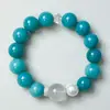 Pulsera de Cuentas de Amazonita Blanca Azeztulita, Popular en Xiaohongshu, Diseño Original DIY, Mayoreo, Artículo Caliente de Xiaohongshu