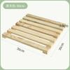 Bandeja para macetas cuadrada de madera maciza gruesa, móvil, para balcón, exterior, con rueda universal