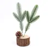 Xuanzhigu Amazon está dedicado a la planta de simulación de tres puntas, tridimensional, de doble cara, aguja de pino, aguja de pino, decoración de árbol de Navidad