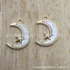 Accesorios de Joyería Estilo Coreano DIY Estrella Luna Aleación Colgante Pequeño Placa para Colgante de Pulsera Colgante Luna Estrella