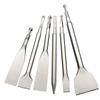 Cincel Plano Ensanchado para Martillo Eléctrico con Mango Cuadrado, Cincel Plano Ensanchado y Extendido de Cuatro Ranuras para Raspar Azulejos y Paredes, Cincel Plano de Alambre de Cobre de 120 mm