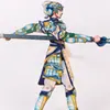 Fantoche de Sombra de Madeira Feito à Mão Três Reinos Zhao Yun Dinâmico Brinquedo de Barraca de Rua Infantil Fantoche Artesanato Figura