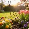 Suporte de Estaca para Planta Caracol Amazon Transfronteiriço Decoração de Jardim Minimalista Mais Vendido Arte em Ferro Cor de Ferrugem Artesanato em Metal