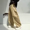Calça Scimitar Masculina Outono Leve com Bolso Grande 2026 Novo Estilo Outono Panda Redondo Média e Grande Estilo Coreano Infantil Versátil Calça de Pernas Largas